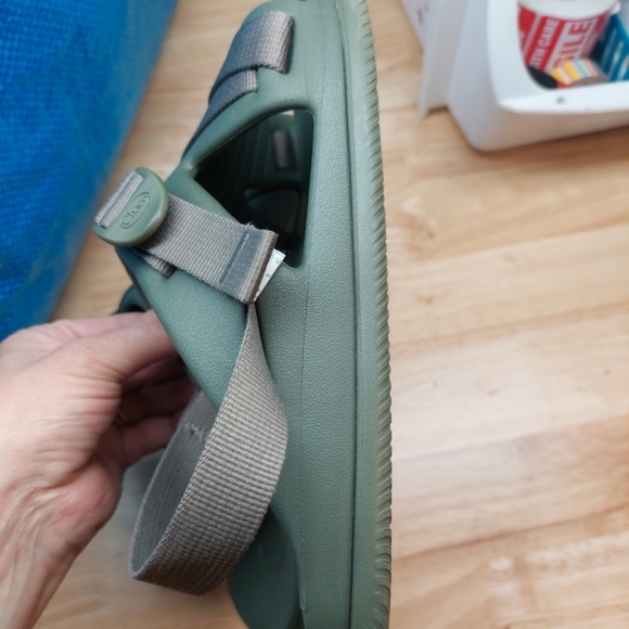 Chaco Mens Strappy Green Lightweight Sandals 9 - Picture 4 of 7